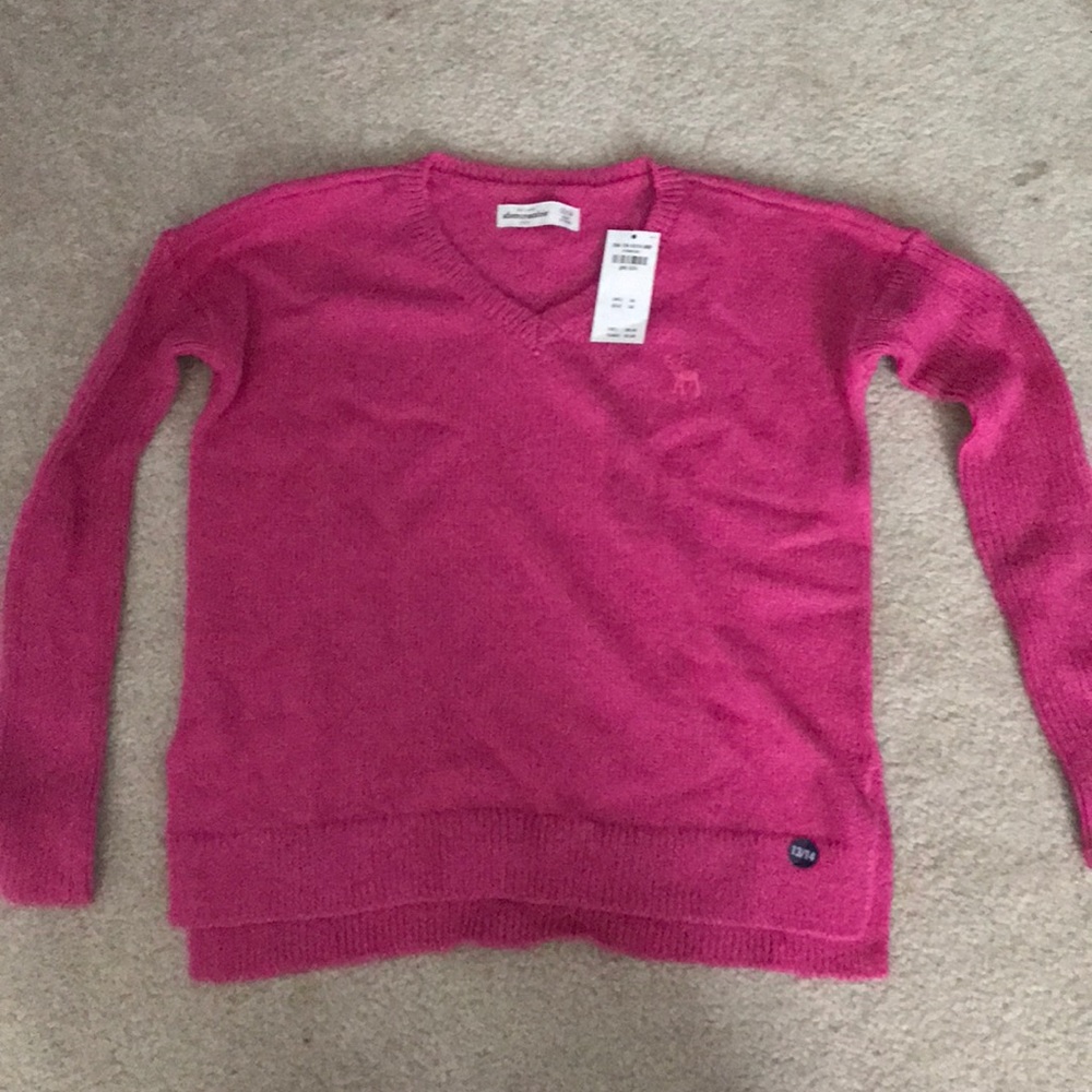 girls pink sweater
